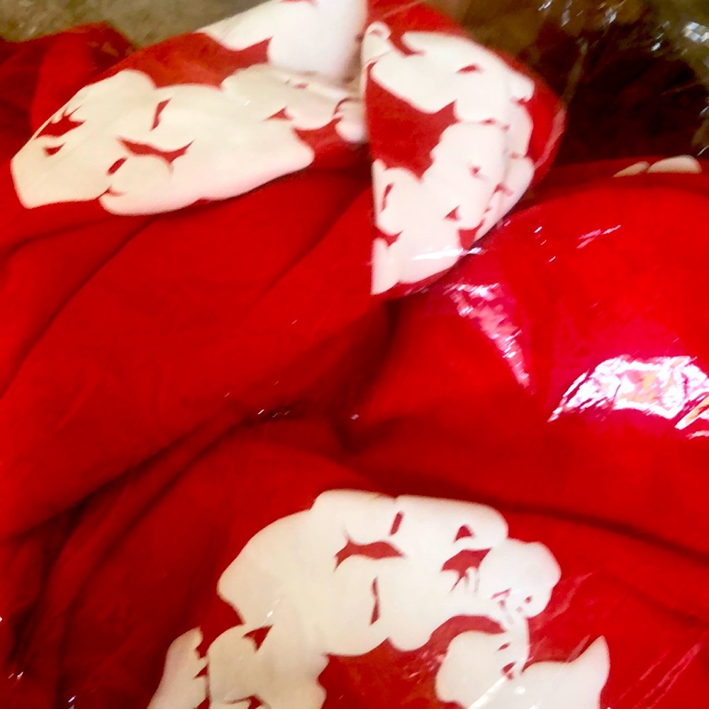 Denim tears hoodie, red, size medium